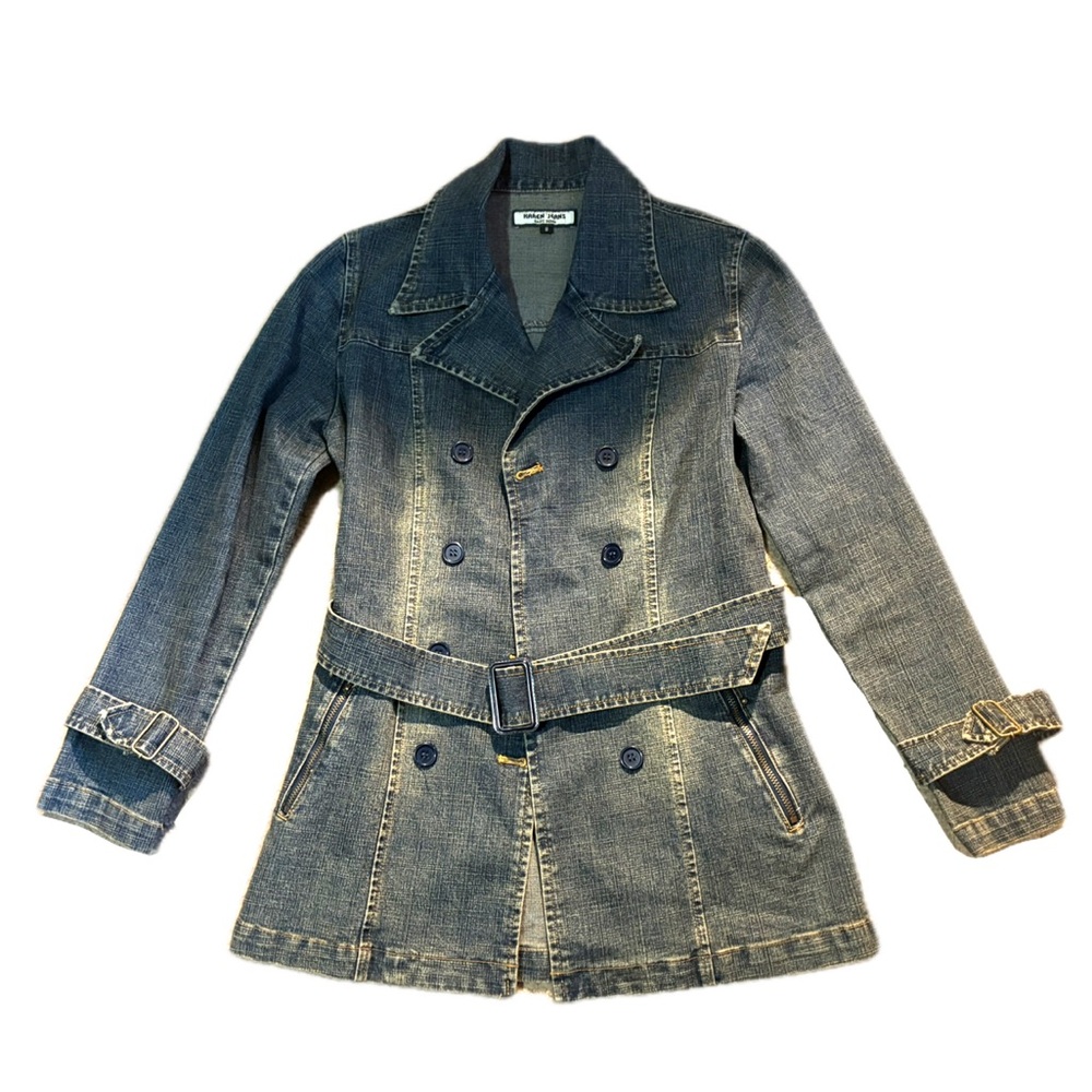 Stylish Denim Trench Coat